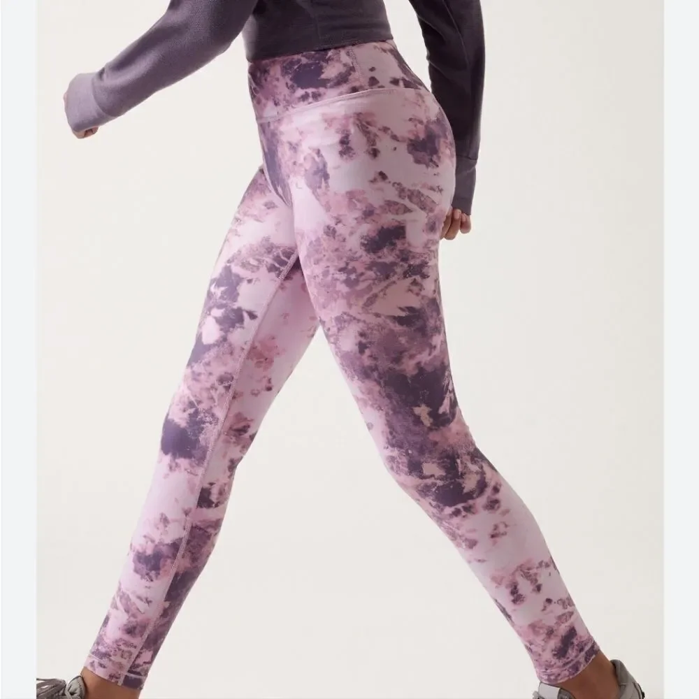 Athleta girl high-rise printed chit chat tight